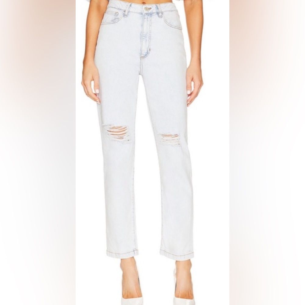 We Wore What For Revolve High Rise Curvy Crop Jean In Super Light Size 29 Nwt